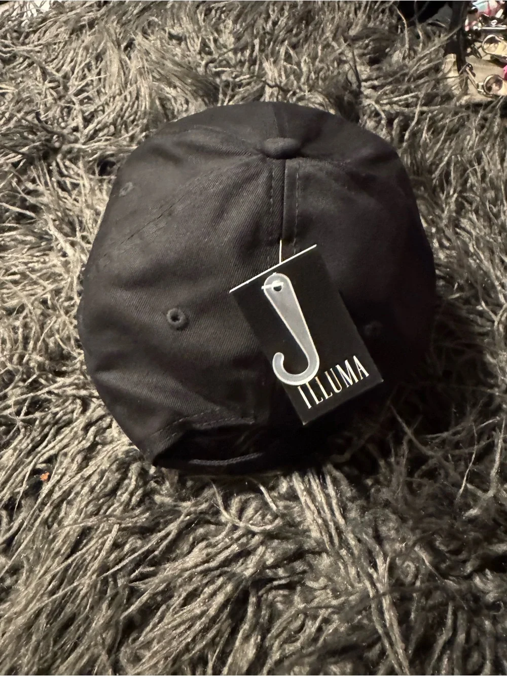 LA Embroidered Rose Black Women’s Baseball Cap